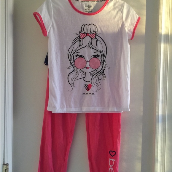 Bebe 3 Piece Pajama Sleepwear size 10/12 - Picture 2 of 8